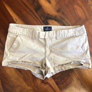 AE khaki shorts